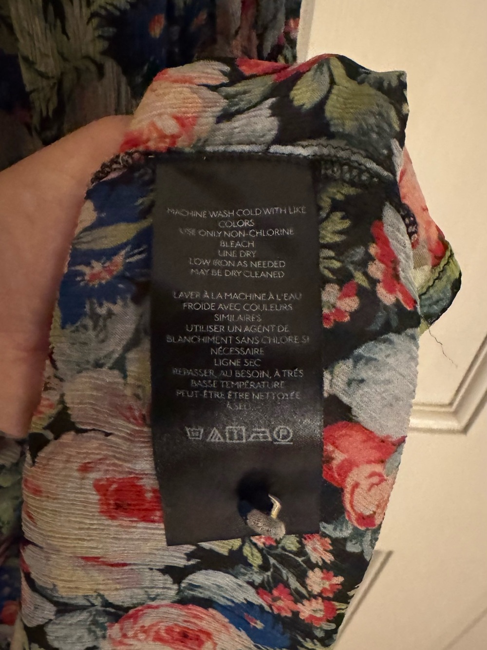 Anthropologie Floral Dress in Blue, Green, Pink - Picture 8 of 9